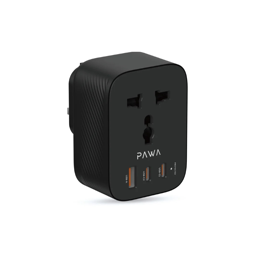 Pawa UK to UNIVERSAL Travel Adapter GAN 20W.(PW-UTAGN204-BK) Pawa UK to UNIVERSAL Travel Adapter GAN 20W.(PW-UTAGN204-BK)